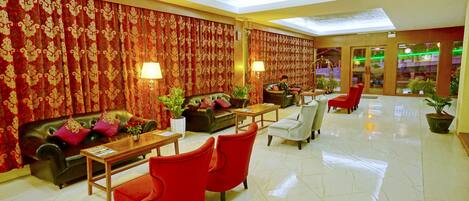 Sitteområde i lobbyen