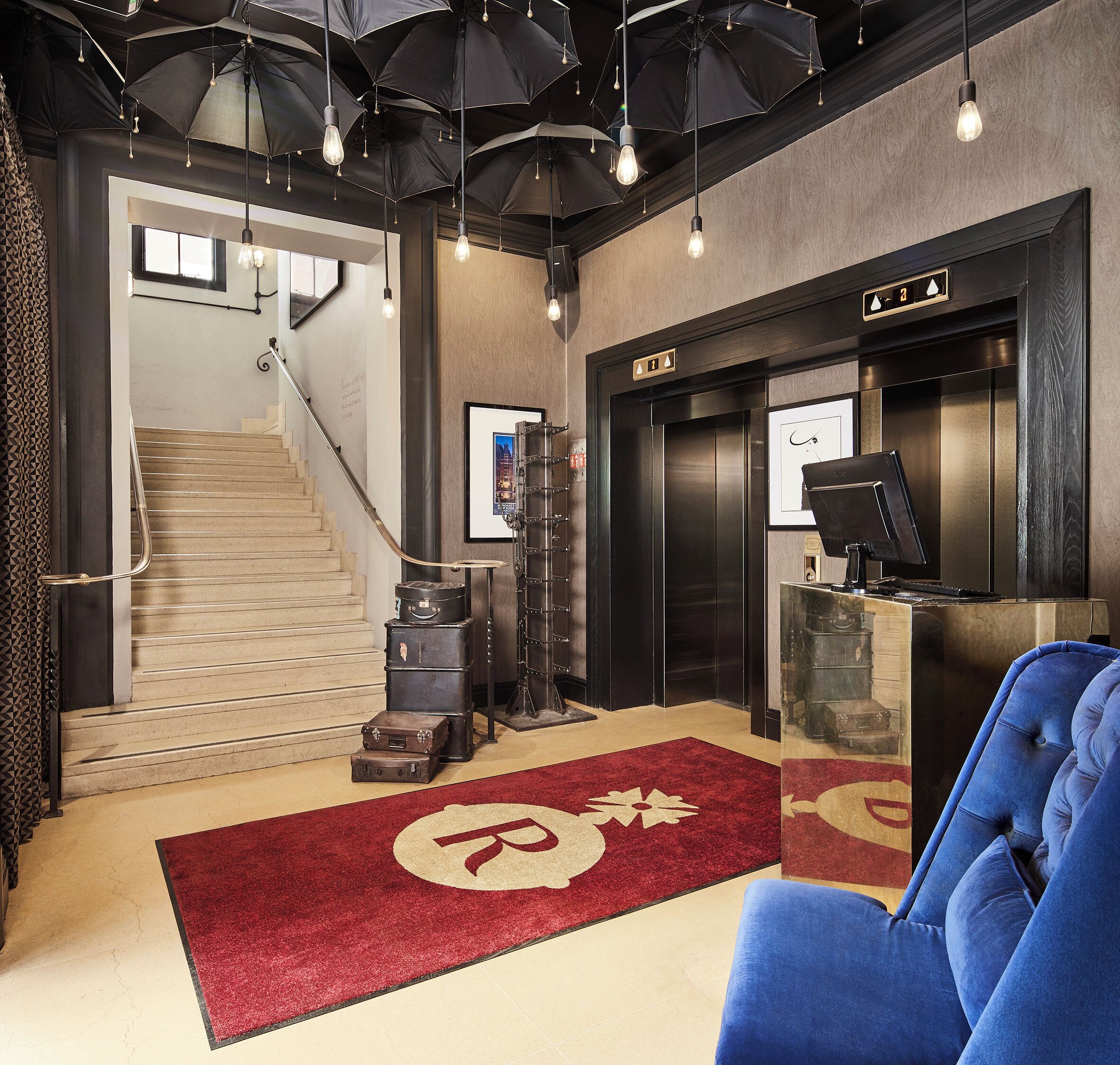 Interior entrance