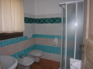 Shower, rainfall showerhead, free toiletries, hair dryer - Funtana Abbas (Luras)