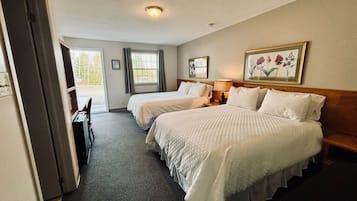 Standard Room, 2 Queen Beds | Desk, iron/ironing board, free WiFi, bed sheets