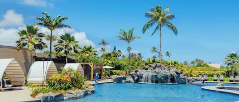 Outdoor pool, open 7:00 AM to 10:00 PM, pool cabanas (surcharge)