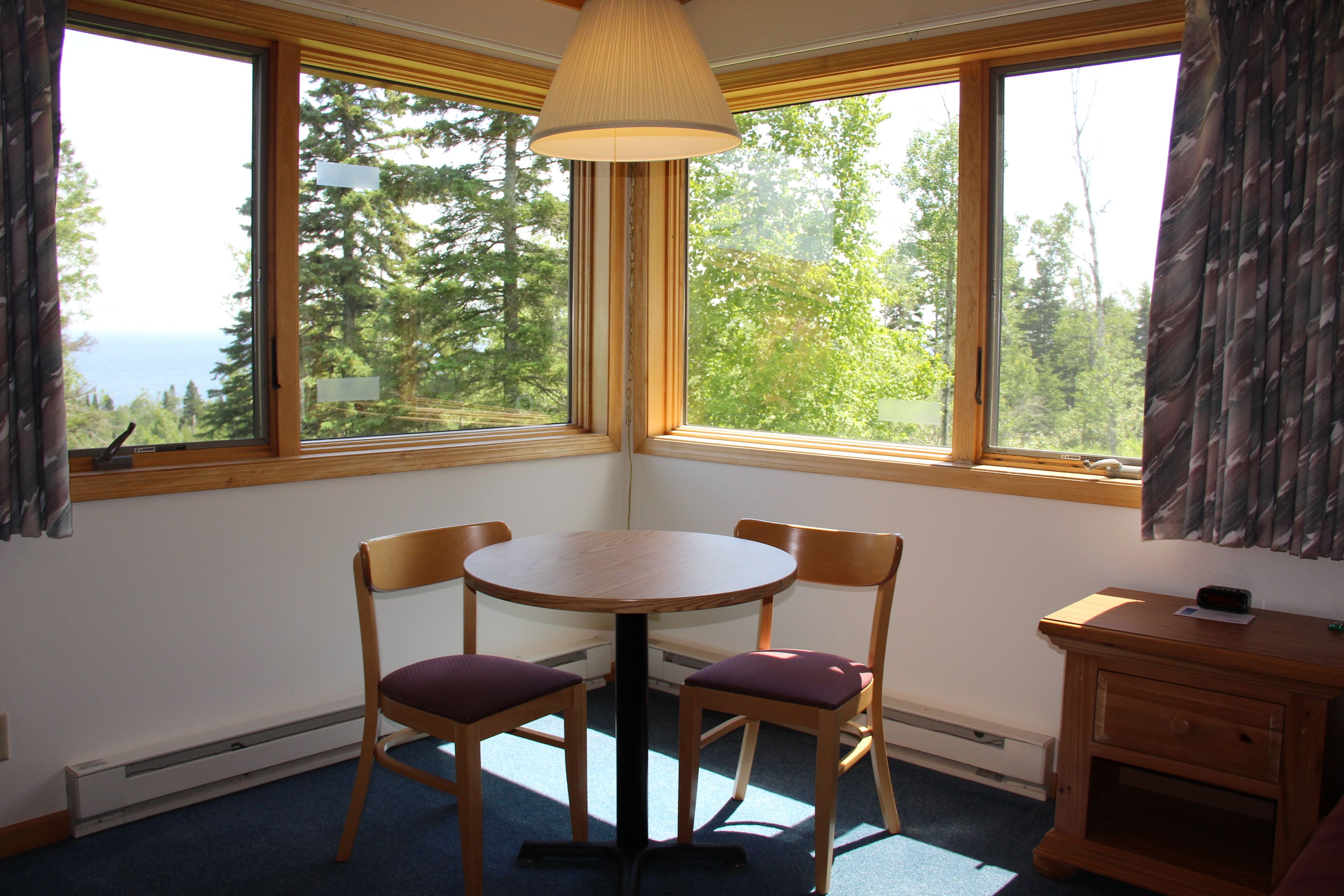 room, whirlpool, fireplace, lake view | in-room dining