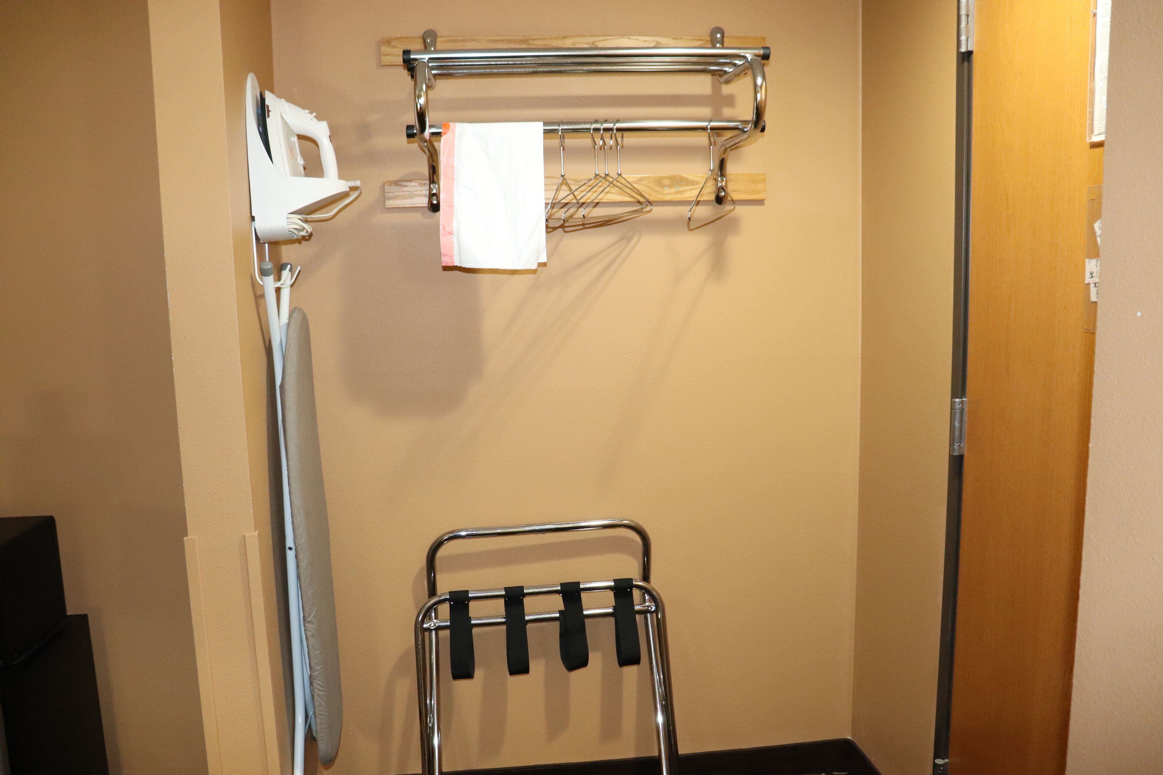 individually decorated, individually furnished, desk, iron/ironing board