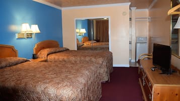 Standard Room, 2 Double Beds, Non Smoking | Rollaway beds, free WiFi, bed sheets