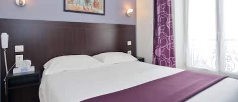 Double Room | Premium bedding, in-room safe, desk, blackout curtains