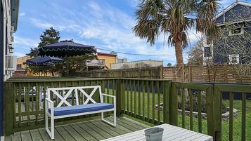 Suite familiar, 1 cama de matrimonio grande con sofá cama, cocina, planta baja (Innkeepers Suite) | Terraza o patio