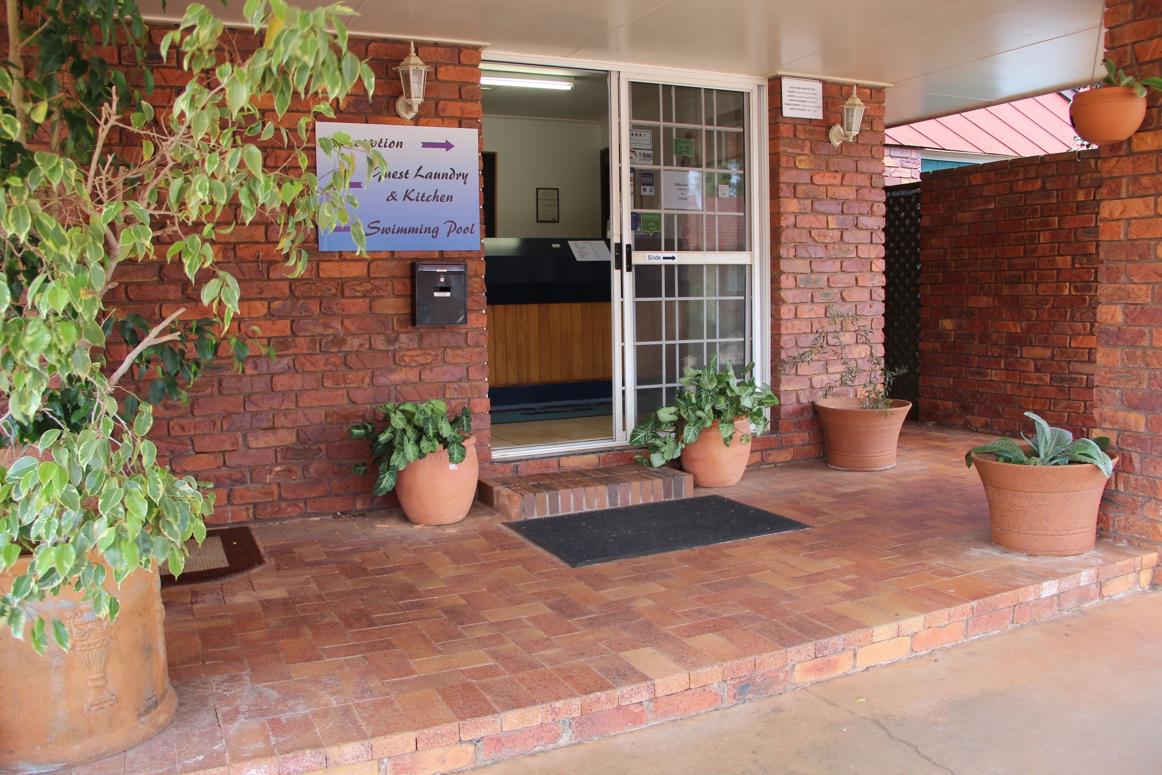 Entrada de la propiedad