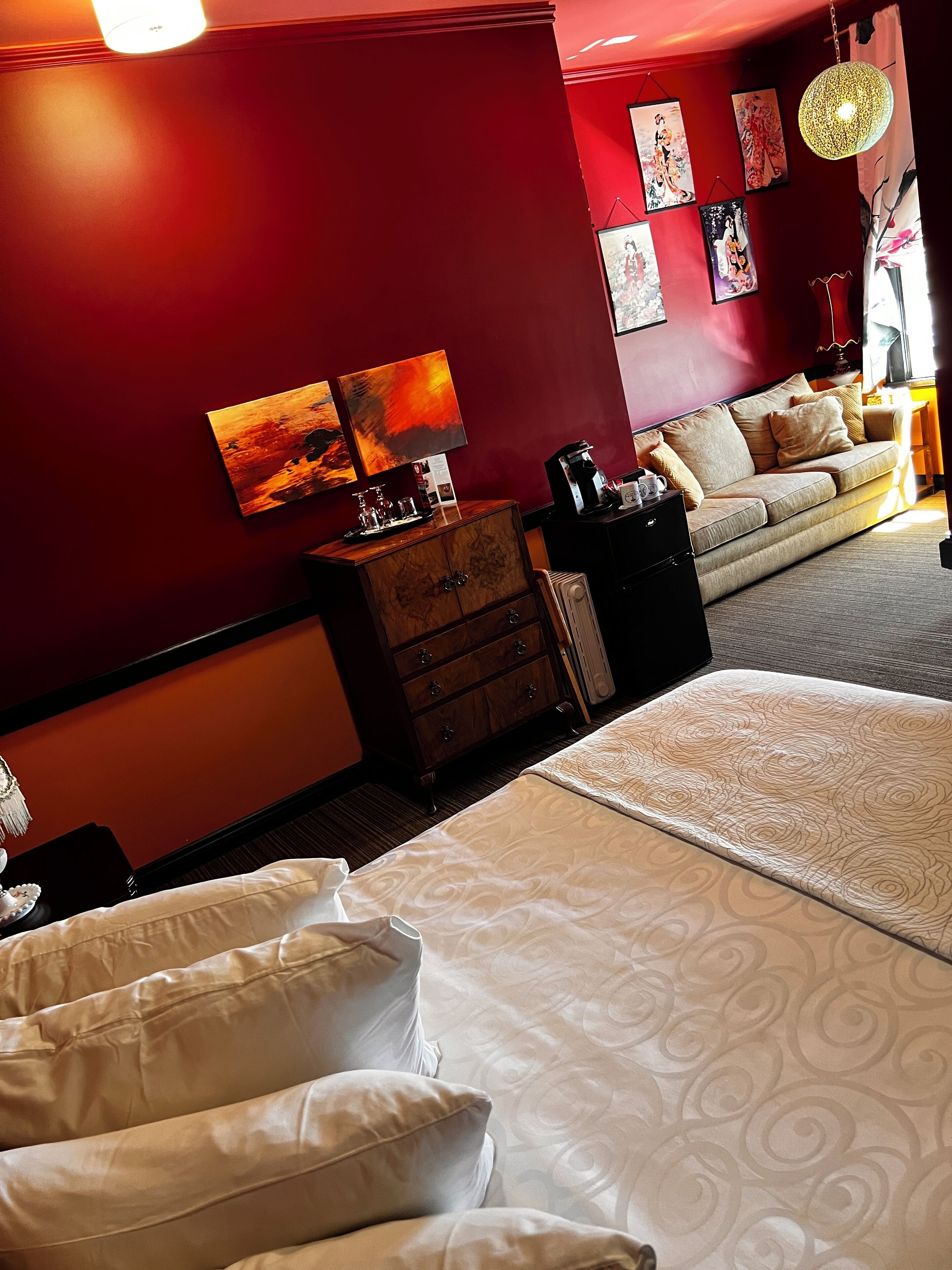 superior room, 1 queen bed with sofa bed, sea view, sea facing | egyptian cotton sheets, premium bedding, down duvets, pillow-top beds