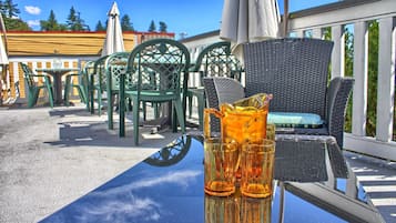 Serviço de café da manhã, vistas para o mar 