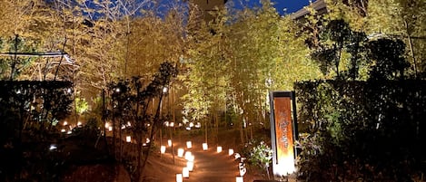 Front of property – evening/night