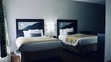 Room, 2 Queen Beds, Non Smoking | Desk, free cribs/infant beds, free WiFi, bed sheets
