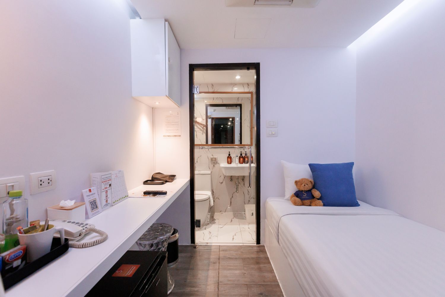 S Cap (Capsule) - Basement floor | มินิบาร์, ตู้นิรภัยในห้องพัก, ผ้าม่านกันแสง, Wi-Fi ฟรี