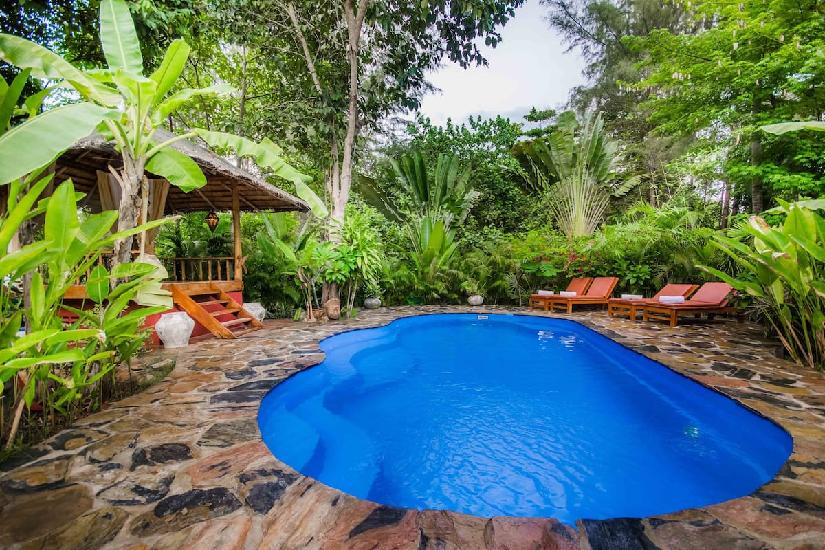 Villa, 3 chambres, piscine privée, cÎté jardin | Vue sur le jardin