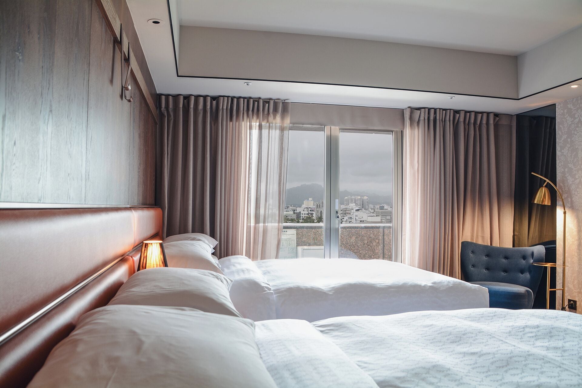 Executive Room, 2 Double Beds, Mountain View | In-room safe, desk, blackout drapes, iron/ironing board