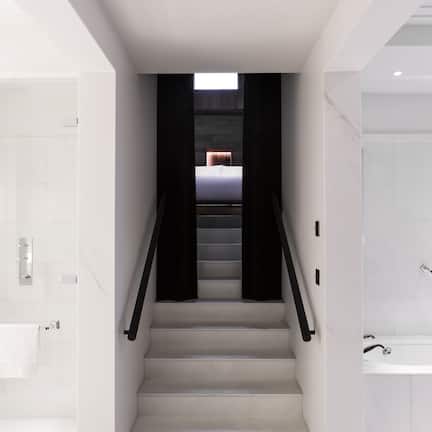 Room (Antony Gormley) | Bathroom | Rainfall showerhead, designer toiletries, hair dryer, bathrobes