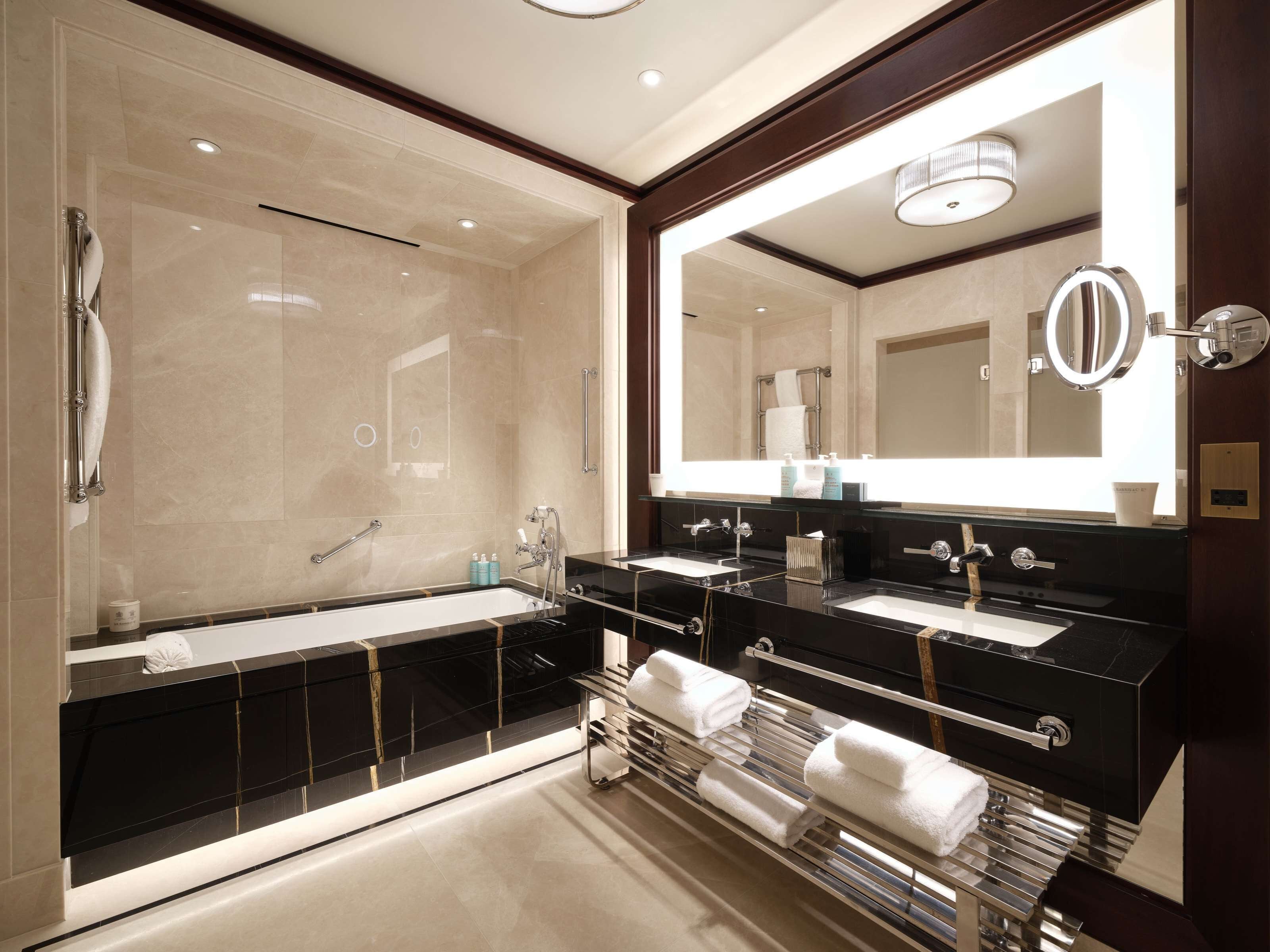 Premier Junior Suite | Bathroom | Rainfall showerhead, designer toiletries, hair dryer, bathrobes