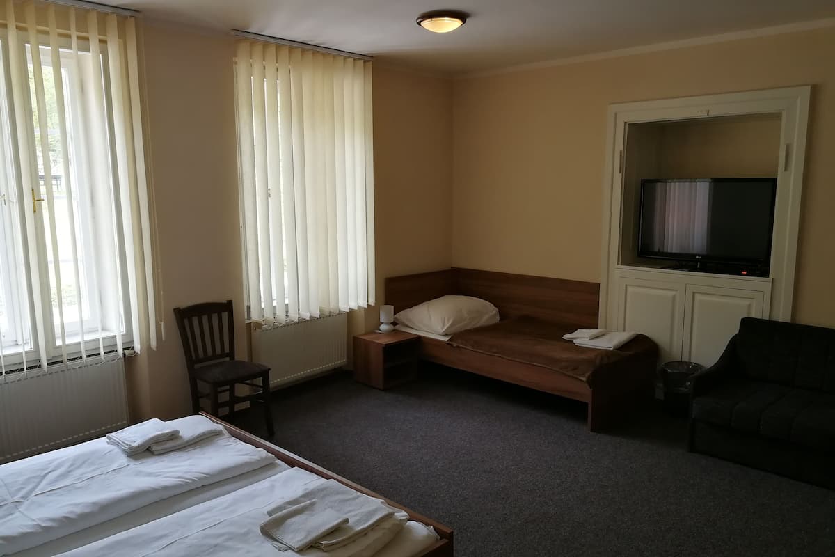 Chambre triple | Coffre-fort, lit dâappoint (supplĂ©ment), accĂšs au Wi-Fi (inclus)