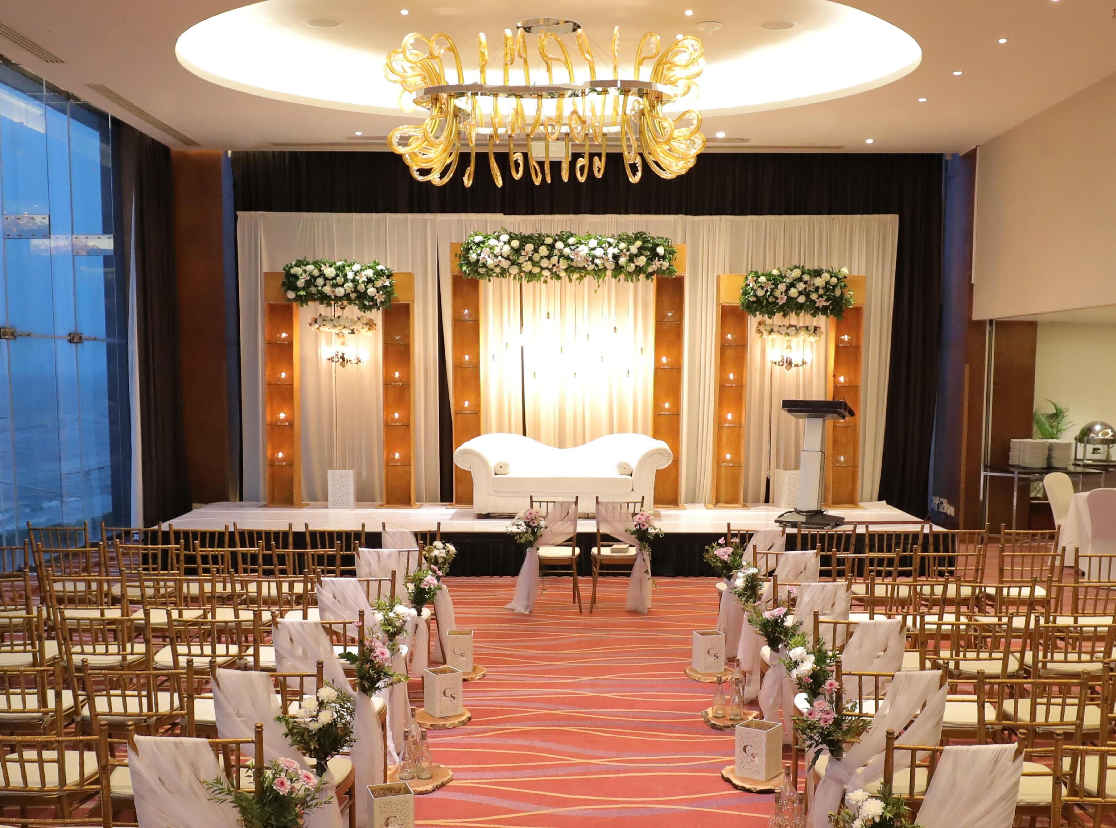 indoor wedding