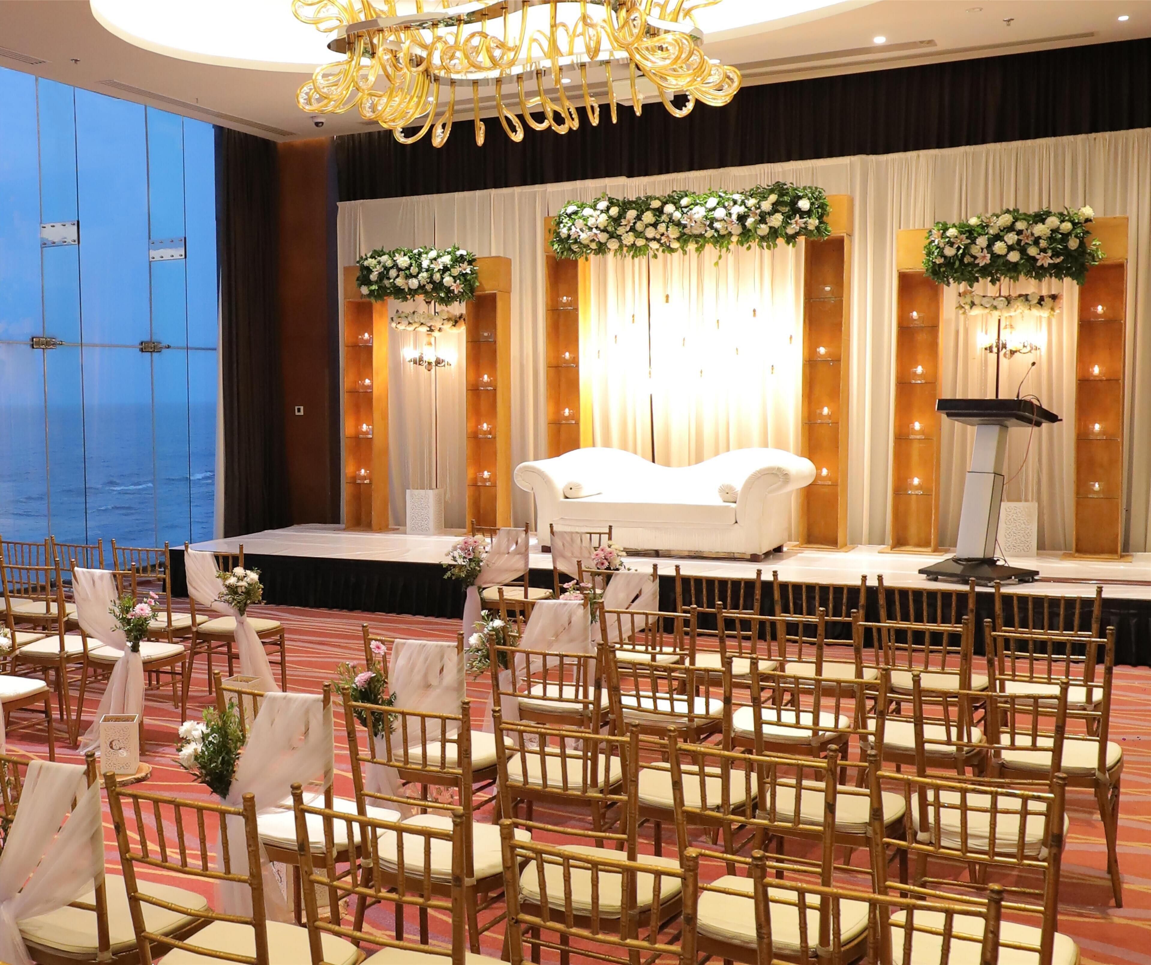 indoor wedding