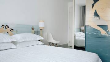 Habitación doble, vista al mar | 1 habitación, escritorio y insonorización