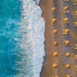 Private beach nearby, white sand, sun loungers, beach umbrellas