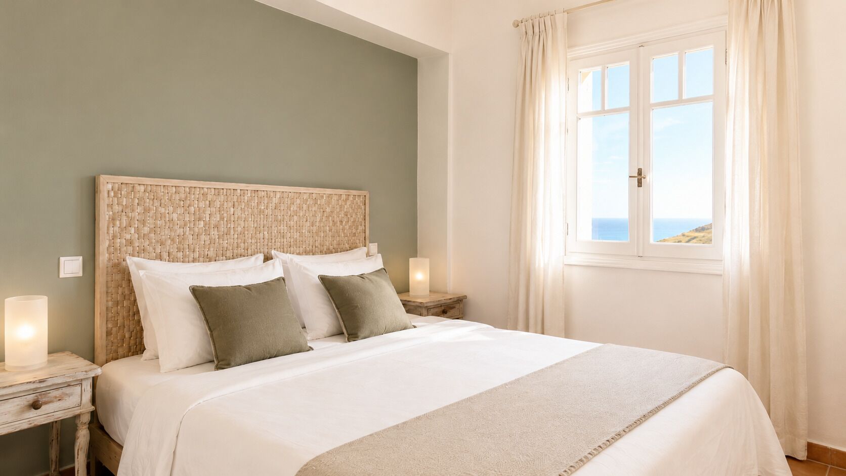 Egyptian cotton sheets, premium bedding, down duvets, pillow-top beds