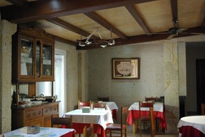 Kontinental frokost hver dag (EUR 7.00 per person)