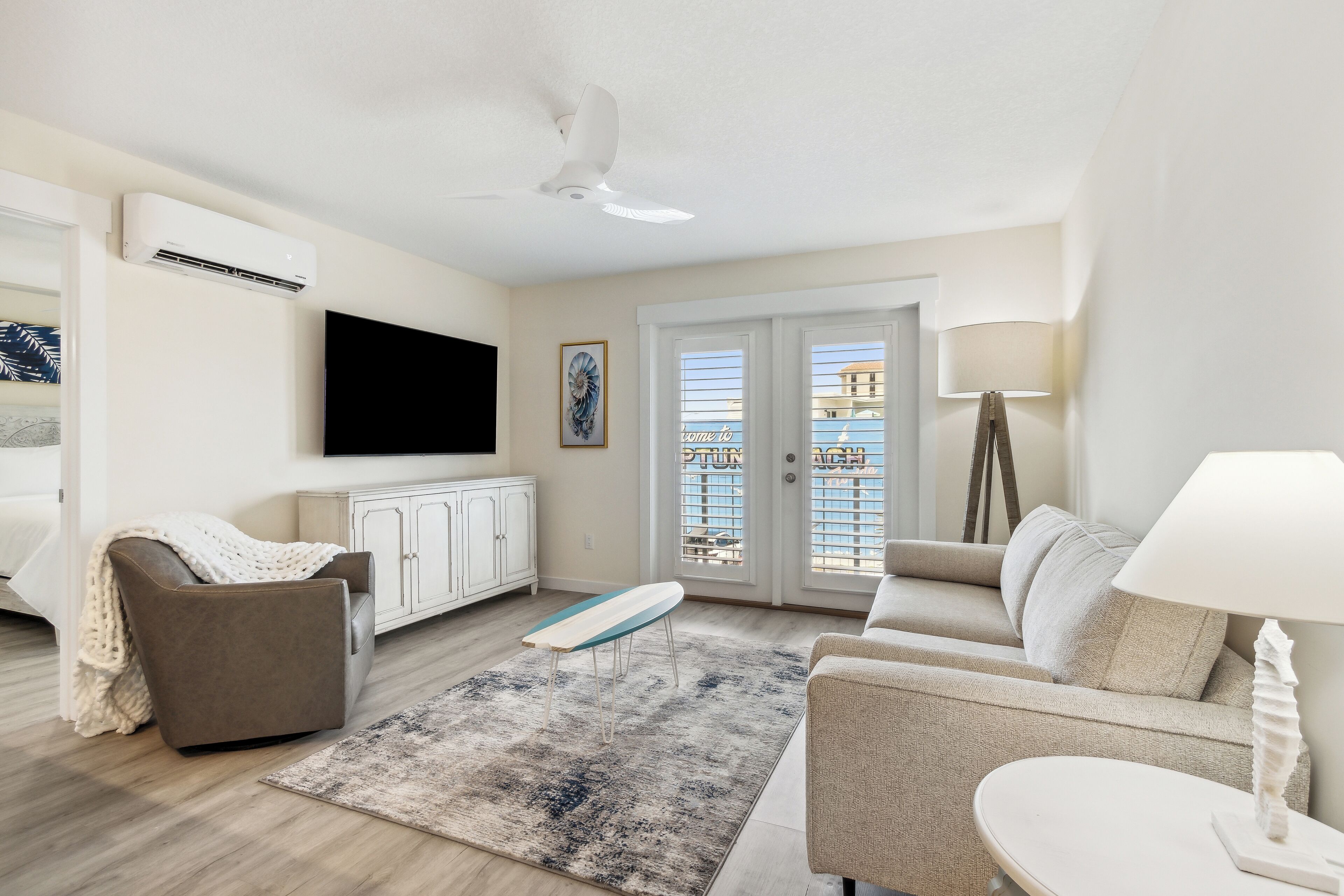 villa (2nd floor) | living area | 32-inch flat-screen tv with cable channels, tv