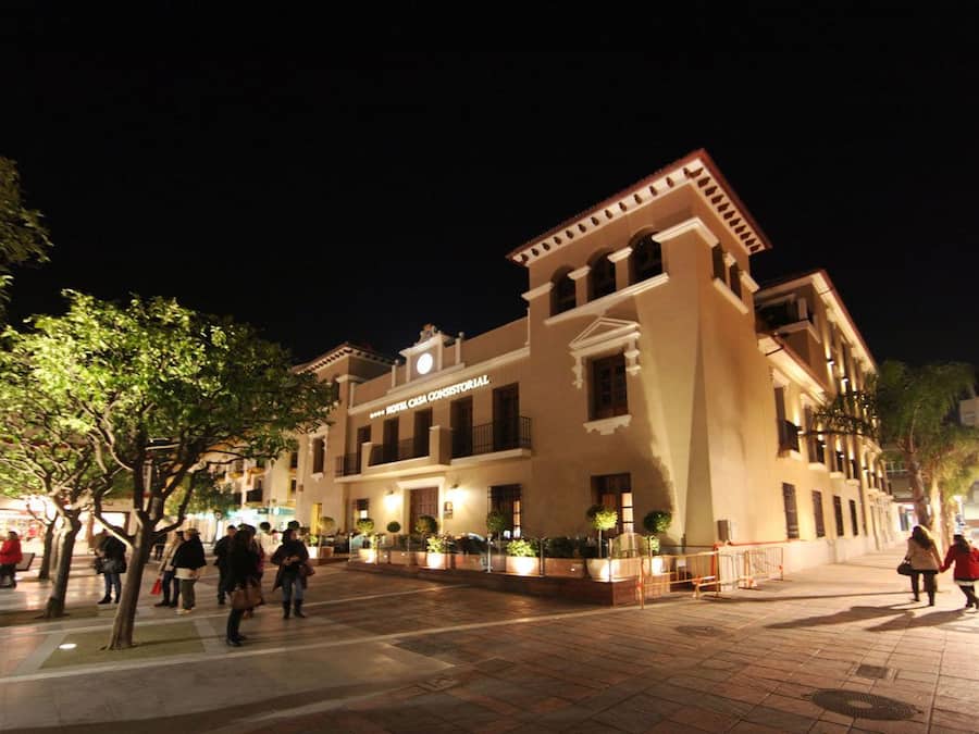 Front of property – evening/night