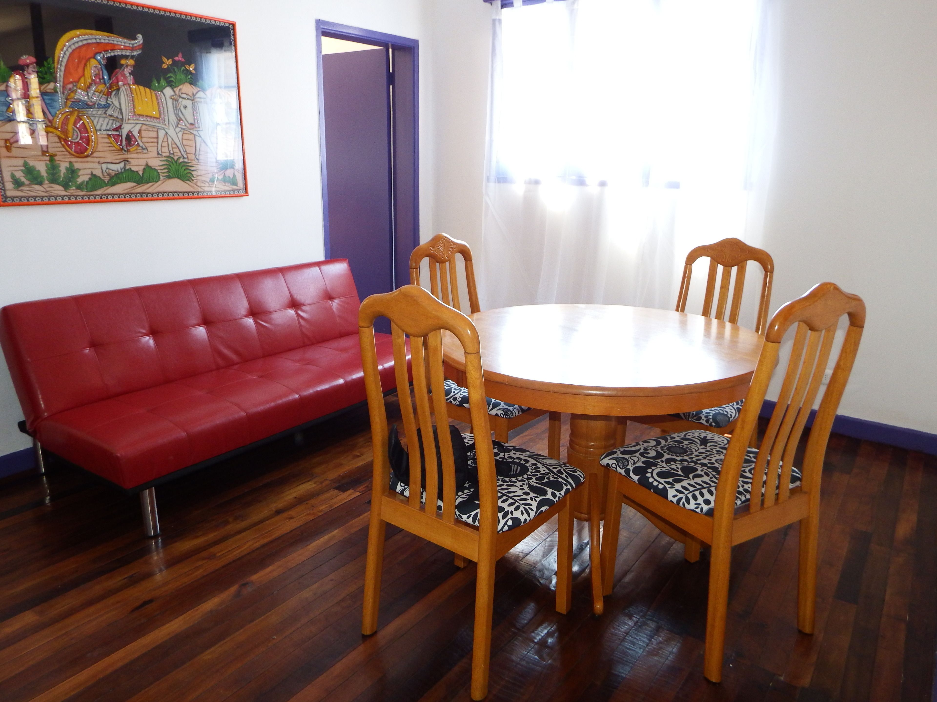 32-inch flat-screen TV with cable channels, LED TV