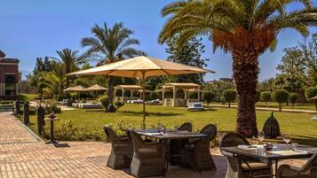 Outdoor wedding area