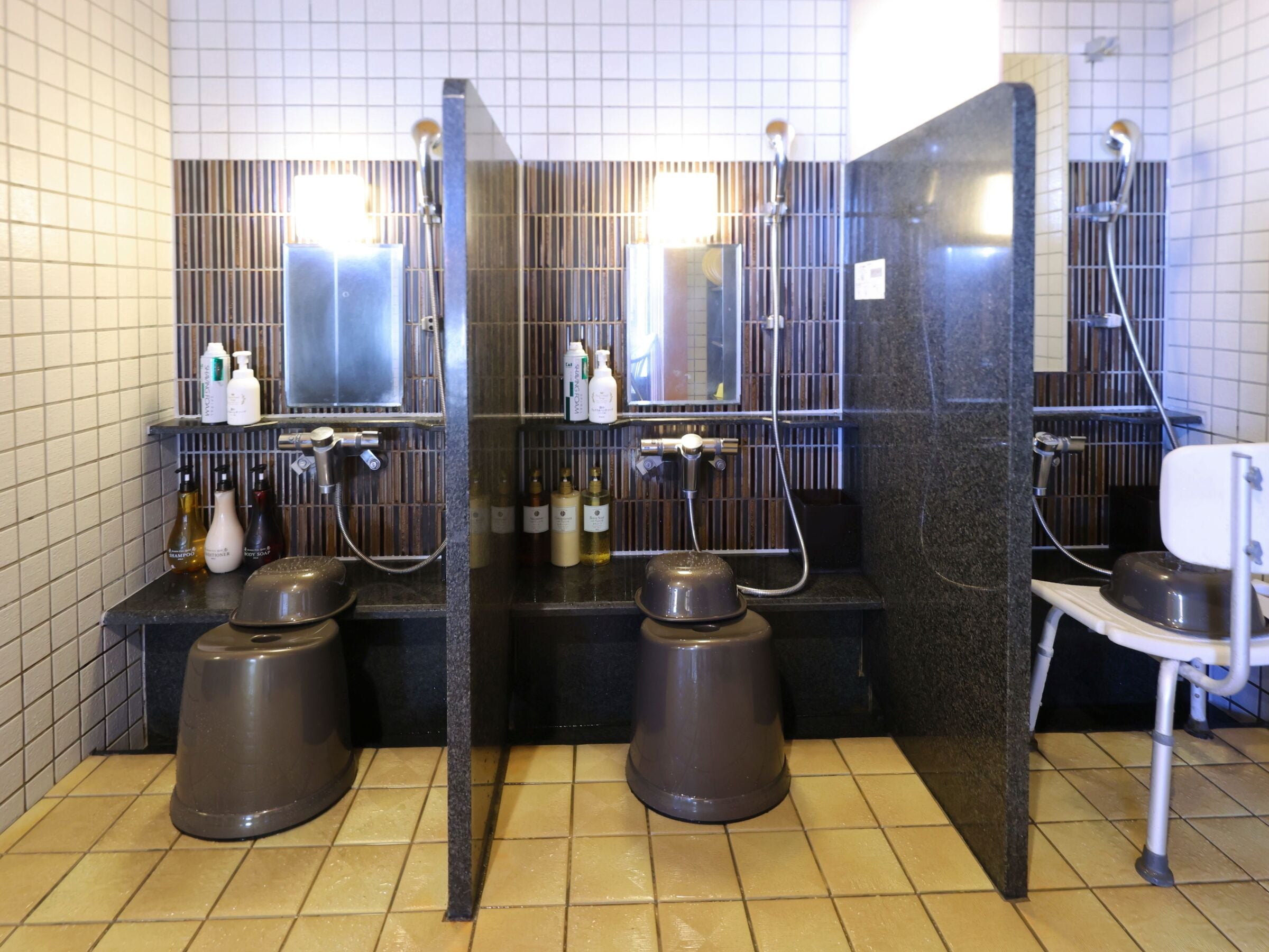 free toiletries, hair dryer, slippers, electronic bidet