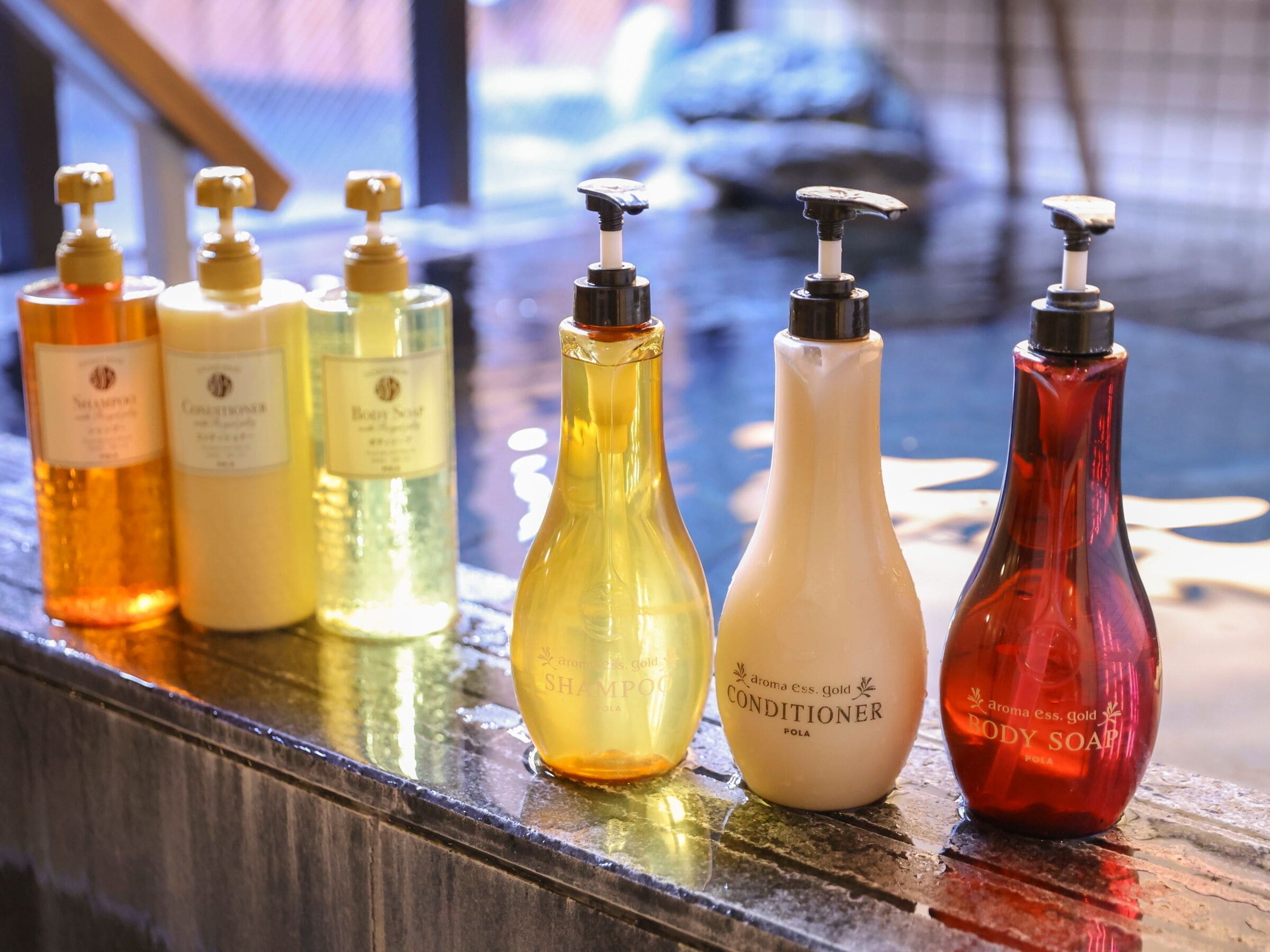 free toiletries, hair dryer, slippers, electronic bidet