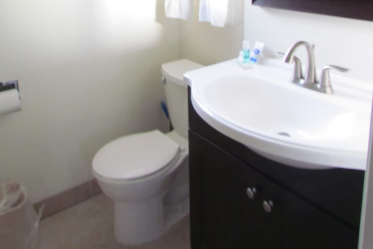 Free toiletries, hair dryer, towels, soap