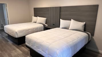 Premium bedding, desk, free WiFi, bed sheets