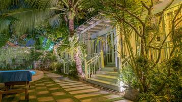 Indoor pool, outdoor pool, pool loungers