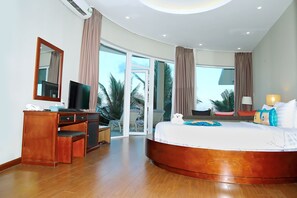 Bangalô, de frente para a praia (Dunes Star) | Frigobar, cofres nos quartos, escrivaninha, cortinas blackout