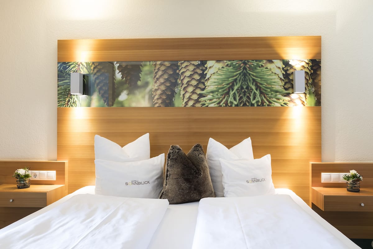 1 habitación y ropa de cama hipoalergénica