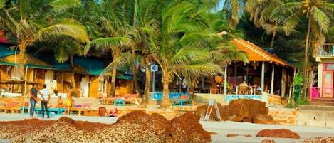 On the beach, free beach shuttle, sun-loungers