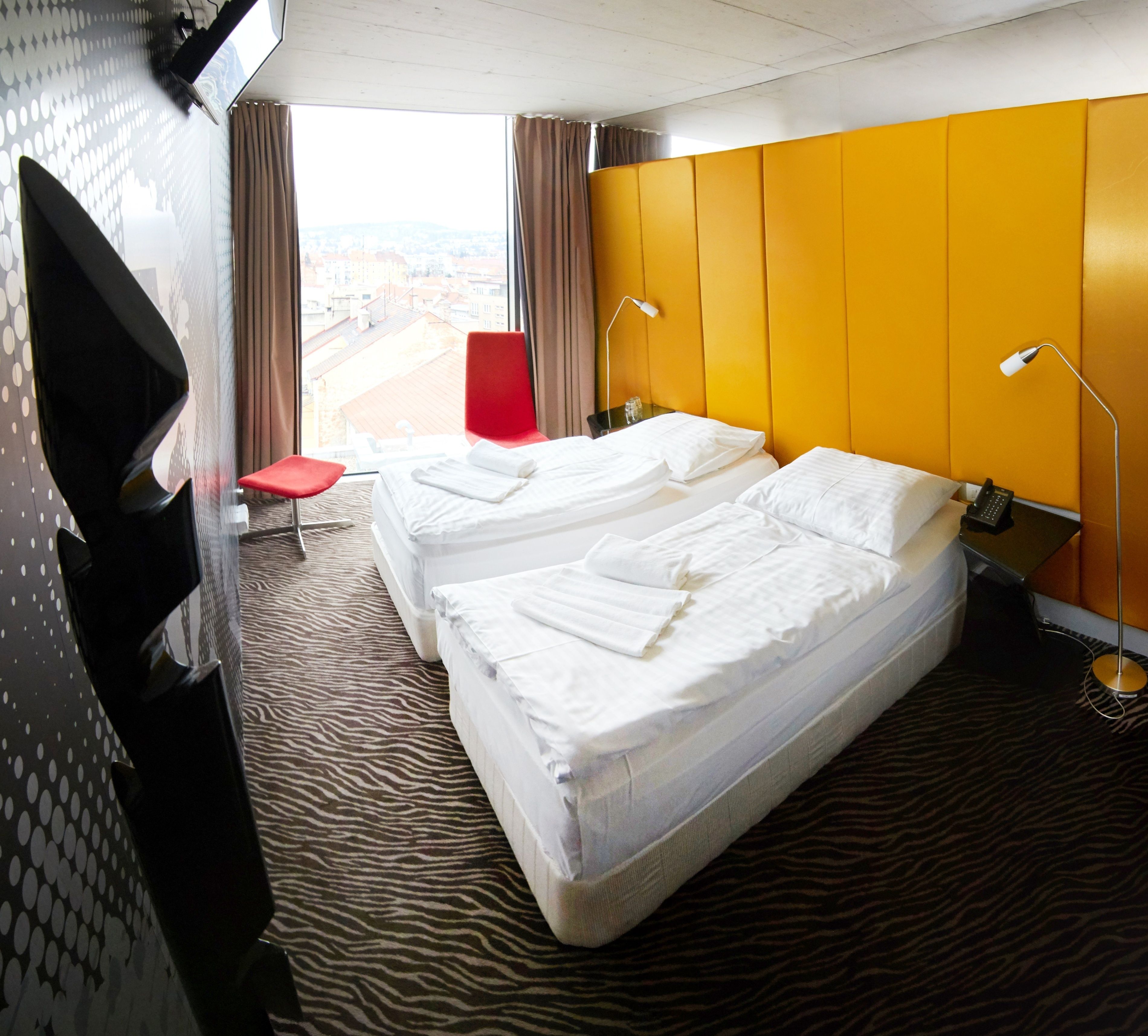 twin room | select comfort beds, minibar, in-room safe, blackout curtains