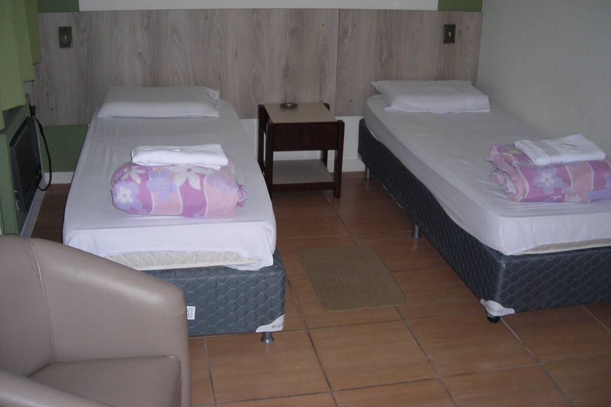 Desk, rollaway beds