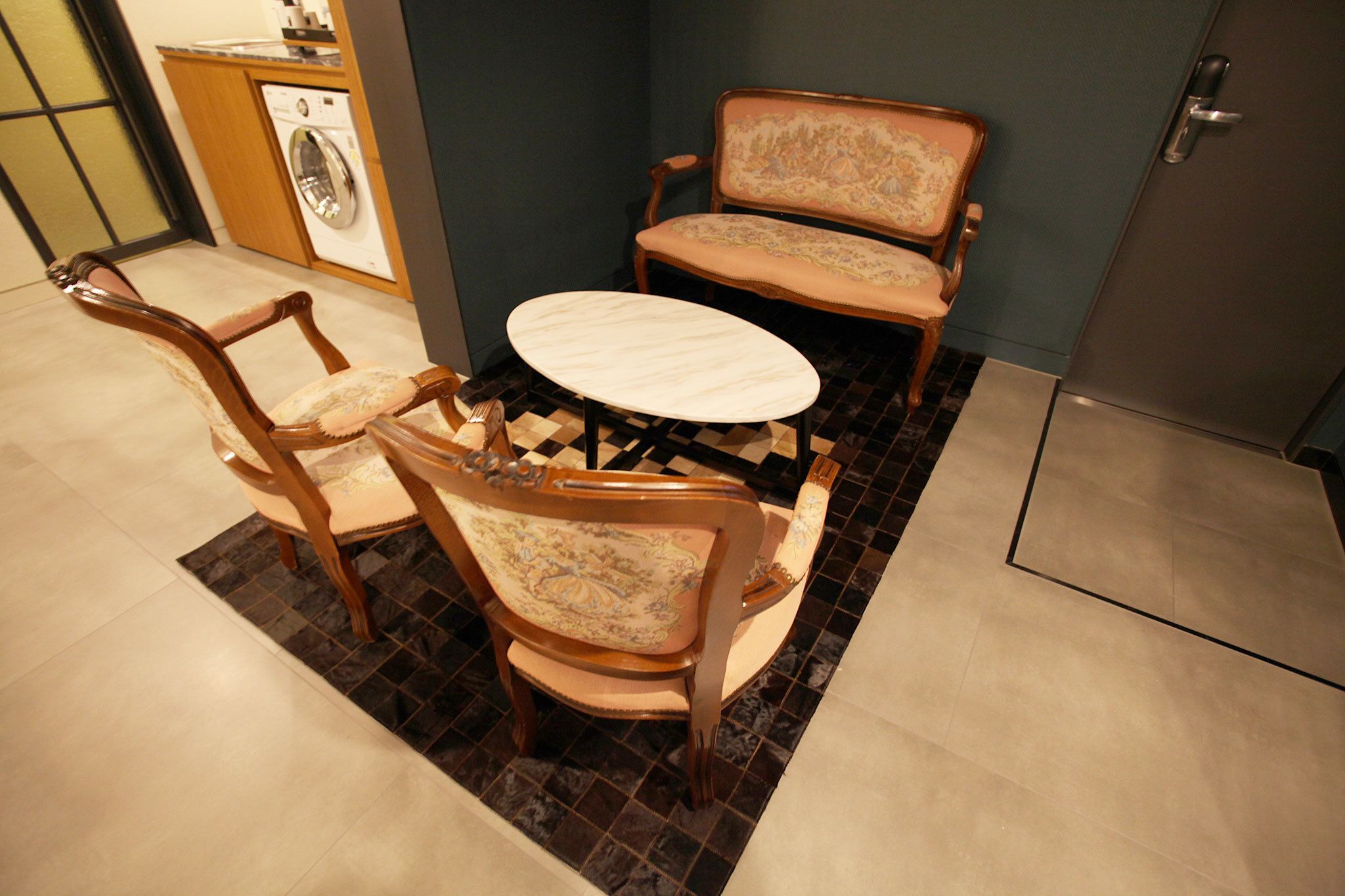 deluxe twin room, kitchen (residence) | room amenity