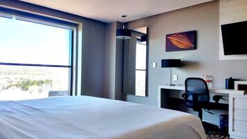 Suíte, 1 cama King | 1 quarto, cofres nos quartos, escrivaninha, cortinas blackout