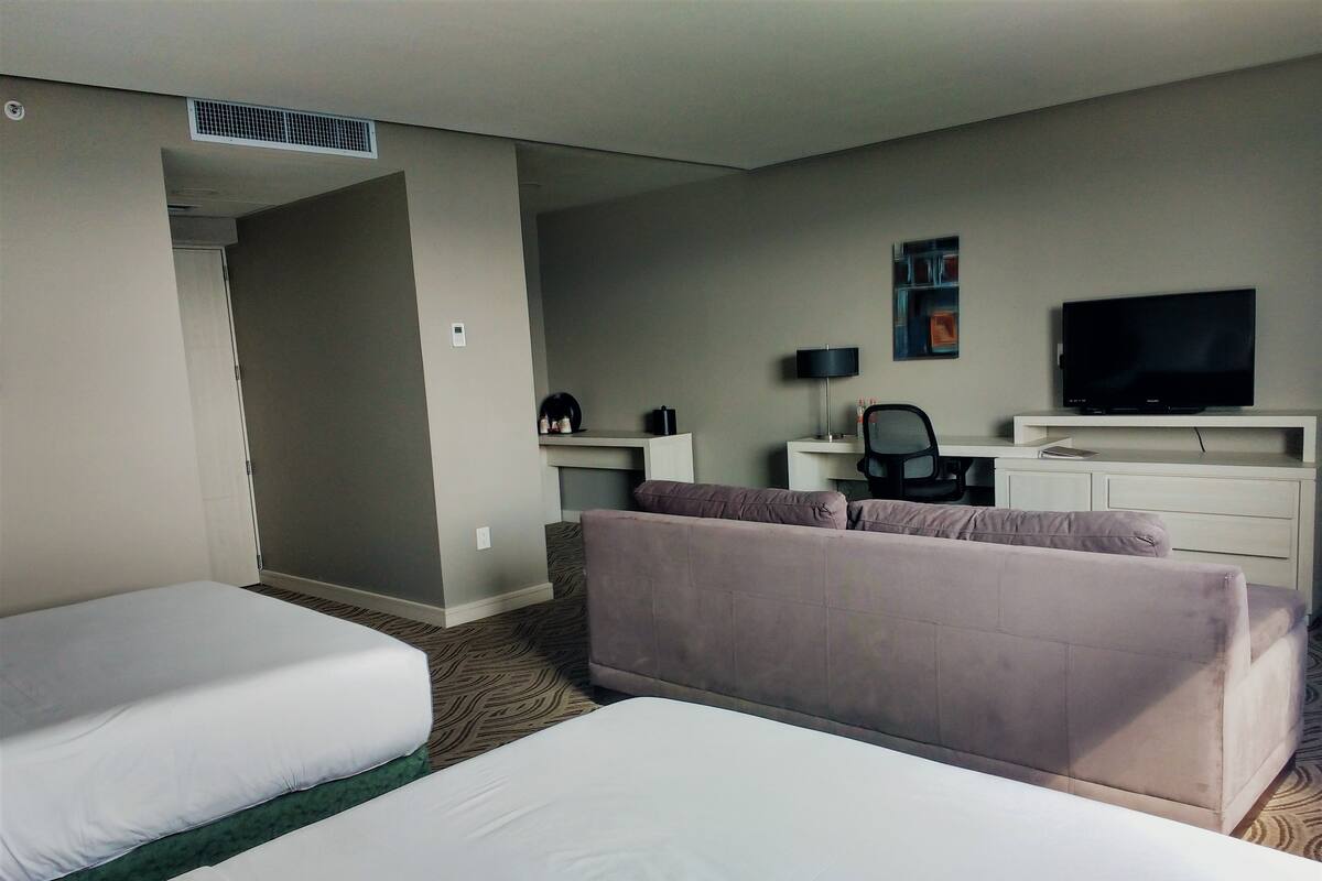 Suite, 2 Queen Beds | 1 bedroom, in-room safe, desk, blackout drapes