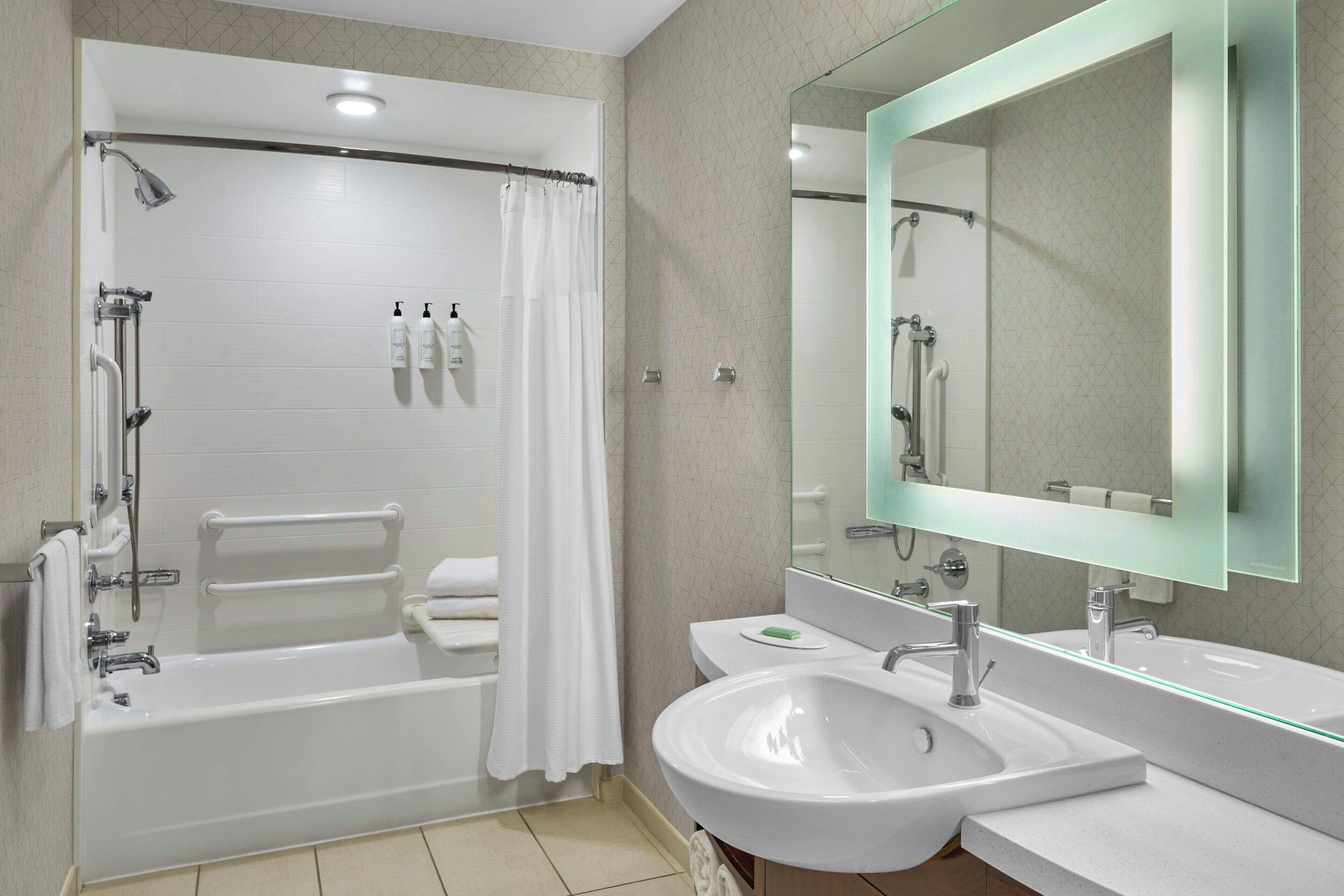 free toiletries, hair dryer, towels, soap