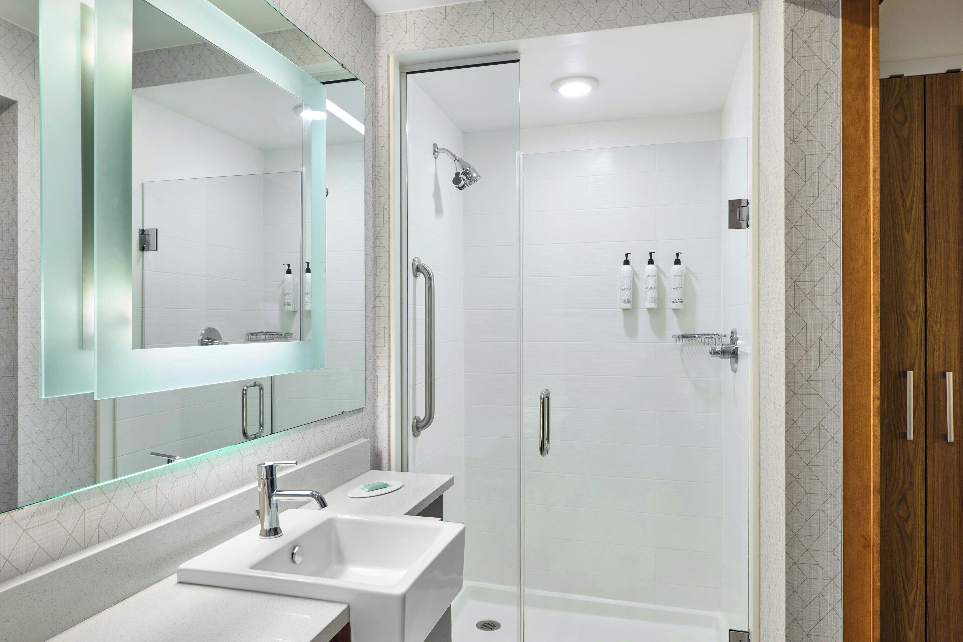 free toiletries, hair dryer, towels, soap