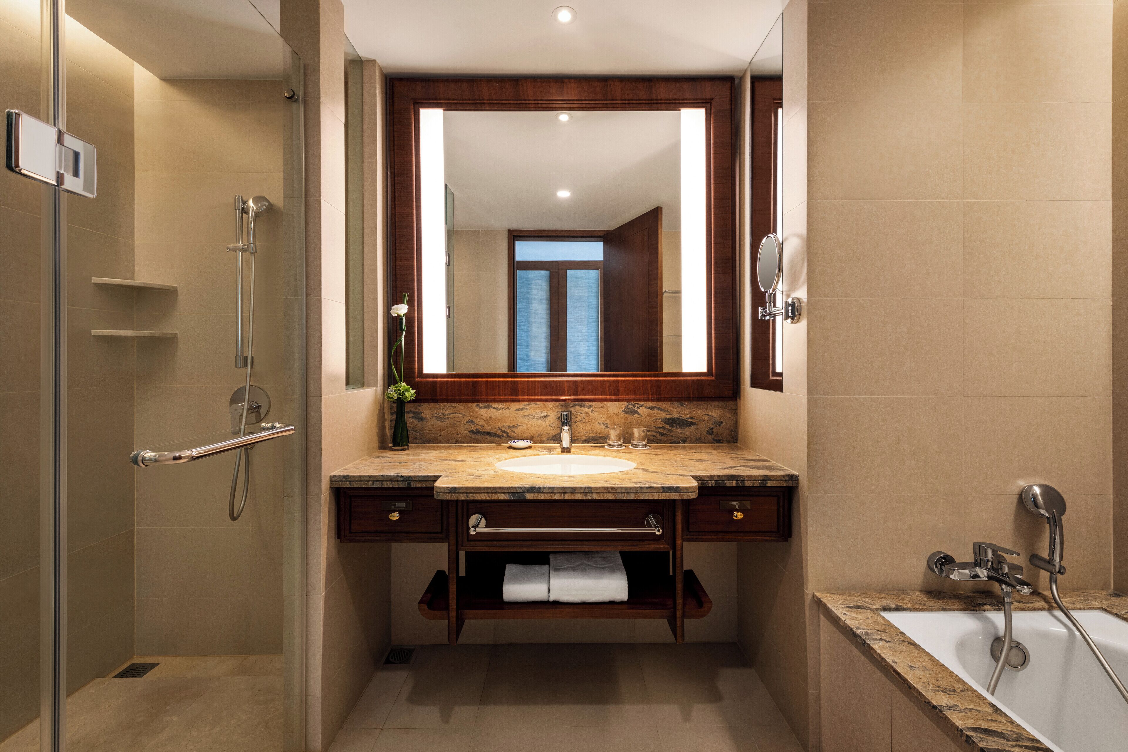 free toiletries, hair dryer, bathrobes, slippers