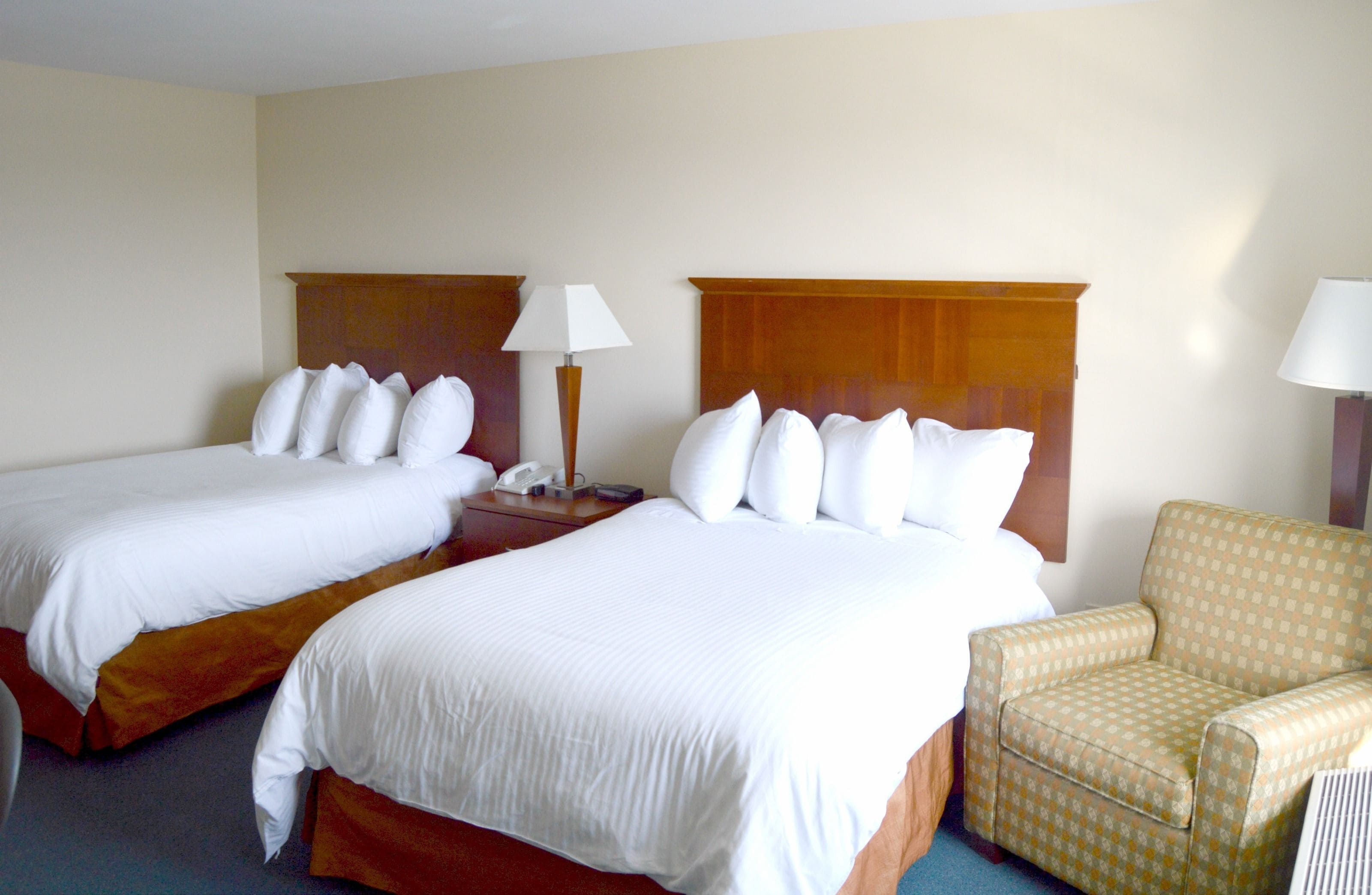 Chambre Double Standard, 2 lits doubles, vue partielle sur l'océan