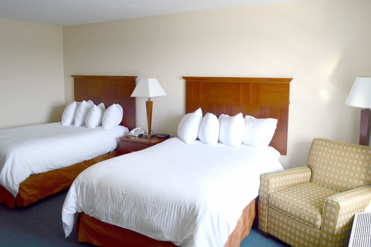 Chambre Double Standard, 2 lits doubles, vue partielle sur l'océan