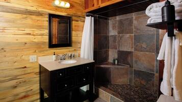 Room, Multiple Beds (Withrow House) | Bathroom | Shower, free toiletries, hair dryer, towels